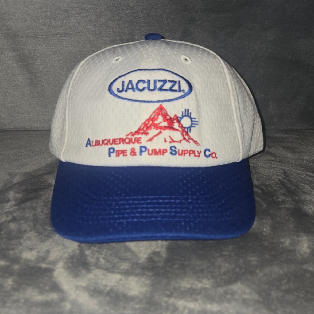 Jacuzzi White And Blue Mens Hat